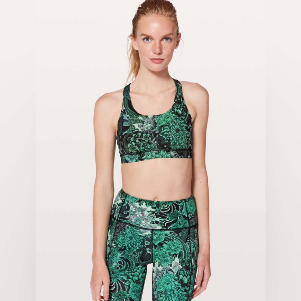 lululemon athletica Green Sports Bra